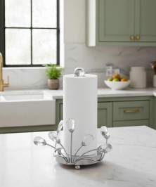 ZEYVE STONE-DECORATED PAPER TOWEL HOLDER 27x20x14cm.